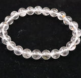 オイルインクォーツ  8mm玉ブレスレット 17.3g (ID:64145)