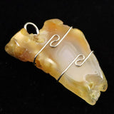 H&E社　ニュージーランド産カーネリアン（AZOZEO)　ペンンダントトップ 8.6g (ID:64261)