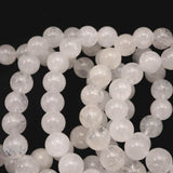 チベット産　アイスクォーツ　10mm玉ブレスレット (ID:64295)
