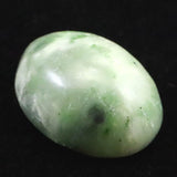 日高翡翠（ホワイトグリーン） 18mm オーバル ルース 3.46g (ID:64416)