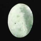 日高翡翠（ホワイトグリーン） 18mm オーバル ルース 3.46g (ID:64416)