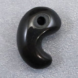 隠岐の島 黒曜石 21mm勾玉 ディレクトリカード付 3.2g (ID:64430)