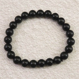 ロシア産 シュンガイト AAグレード 8mm玉ブレスレット 20.3g (ID:64478)