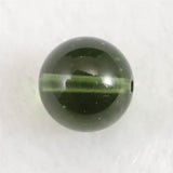 モルダバイトビーズ 8mm （１粒・現物） 鑑別済 3.63ct (ID:64480)