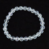 ブラジル産 アクアマリン 6.5mmスターカットブレスレット 10.5g (ID:64594)