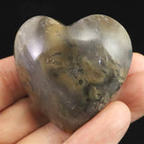 デンドライト デンドリチック クォーツ 44mmハートポリッシュ  56.9g (ID:64657)