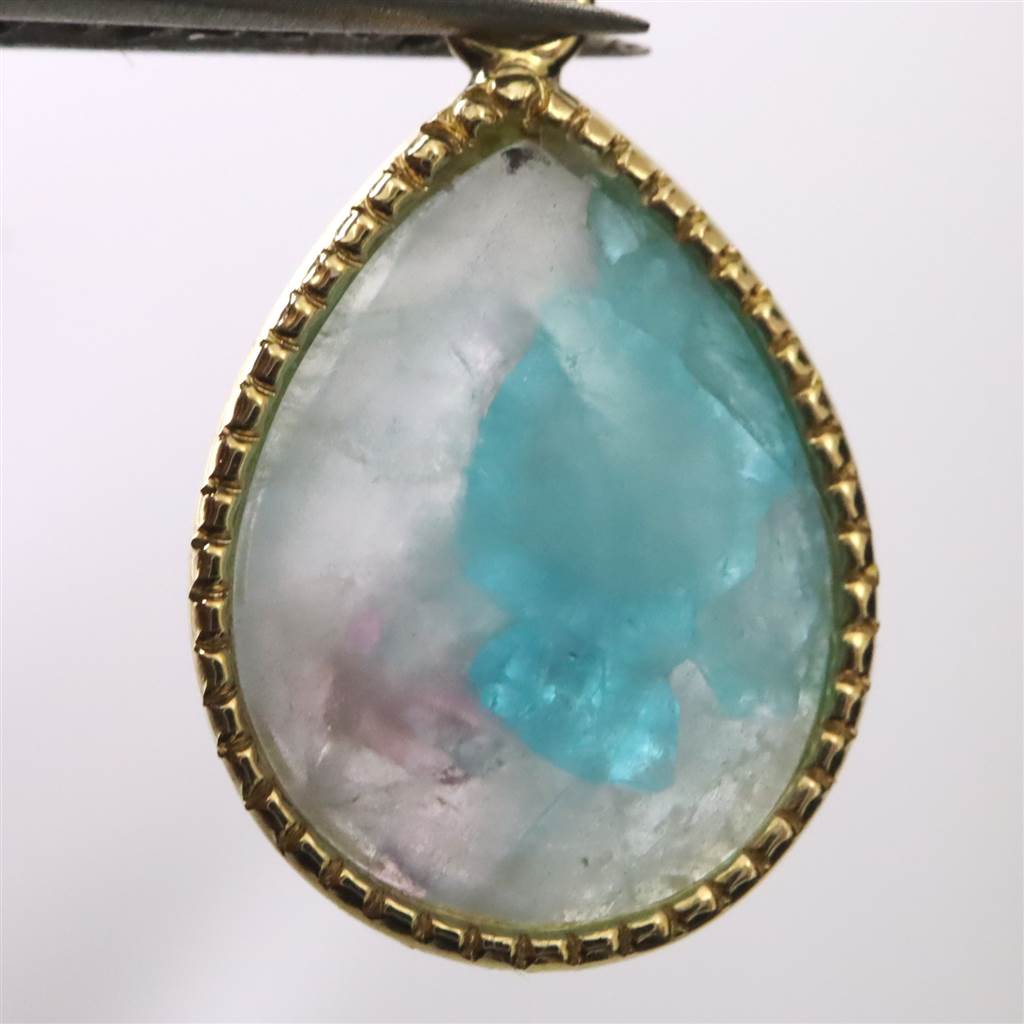 K18YG パライバトルマリン ペンダントトップ K18YG パライバトルマリン ペンダントトップ パライバトルマリン