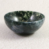インド産 モスアゲート（苔瑪瑙） 95mmボウル 160g (ID:64676)