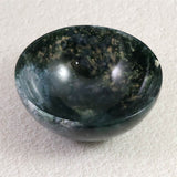 インド産 モスアゲート（苔瑪瑙） 95mmボウル 160g (ID:64676)
