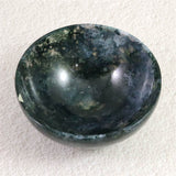 インド産 モスアゲート（苔瑪瑙） 95mmボウル 160g (ID:64676)