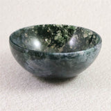 インド産 モスアゲート（苔瑪瑙） 95mmボウル 160g (ID:64676)