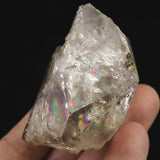 米国NY州産 ハーキマーダイヤモンド AA 51mm原石 結晶 レインボー 81.7g (ID:64725)