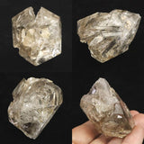 米国NY州産 ハーキマーダイヤモンド AA 51mm原石 結晶 レインボー 81.7g (ID:64725)