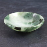 ミャンマー産 グリーン翡翠 ヒスイ 56mm小皿 31.5g (ID:64750)