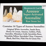 H&E社 アゼツライト(AZOZEO) 16種原石セット  Sサイズ 現品 証明書付 (ID:64767)