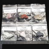 H&E社 アゼツライト(AZOZEO) 16種原石セット  Sサイズ 現品 証明書付 (ID:64767)