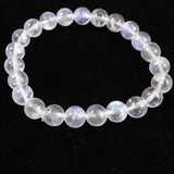 ブルー ムーンストーン ホワイトラブラドライト A 8mm玉ブレスレット 16.1g (ID:64919)