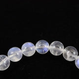 ブルー ムーンストーン ホワイトラブラドライト A 8mm玉ブレスレット 16.1g (ID:64919)