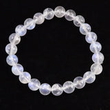 ブルー ムーンストーン ホワイトラブラドライト A 8mm玉ブレスレット 16.1g (ID:64919)