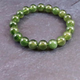 ベスビアナイト アイドクレース 10mm玉ブレスレット 36.4g  (ID:65043)