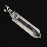 米国アーカンソー州産 水晶 28mm原石ペンダントトップ 1.7g (ID:65071)