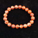 ヘマタイトインクォーツ ライモナイトインクォーツ 10mm玉ブレスレット 29.8g (ID:65083)