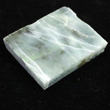 糸魚川翡翠  小滝産 50mm原石スライス グリーン ディレクトリカード付 41.90g (ID:65172)