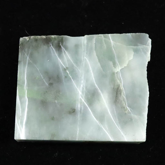 糸魚川翡翠  小滝産 50mm原石スライス グリーン ディレクトリカード付 41.90g (ID:65172)