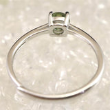 モルダバイト 5mmラウンドカット リング フリーサイズ type.F (ID:65490)