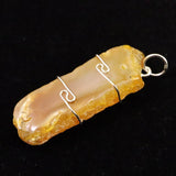 H&E社　ニュージーランド産カーネリアン（AZOZEO)　ペンンダントトップ 9.7g (ID:65512)