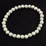 H&E社 ガーディアナイト（AZOZEO) 6mm玉ブレスレット 証明書付 8.5g　 (ID:65560)