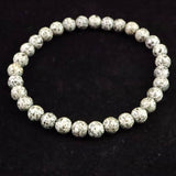 H&E社 ガーディアナイト（AZOZEO) 6mm玉ブレスレット 証明書付 8.5g　 (ID:65560)