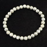 H&E社 ガーディアナイト（AZOZEO) 6mm玉ブレスレット 証明書付 8.5g　 (ID:65560)