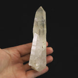 高千穂天岩戸水晶 AAA 126mm原石 貫入 レコードキーパー ディレクトリーカード付 247.5g (ID:65574)