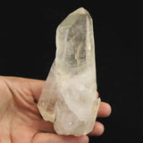 高千穂天岩戸水晶 AAA 126mm原石 貫入 レコードキーパー ディレクトリーカード付 247.5g (ID:65574)