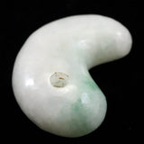 糸魚川翡翠  ヒスイ 小滝産 薄緑 22mm勾玉 ディレクトリカード付 5.07g (ID:65627)