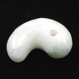 糸魚川翡翠  ヒスイ 小滝産 薄緑 22mm勾玉 ディレクトリカード付 5.07g (ID:65627)