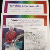 H&E社 サチャロカ アゼツライト（AZOZEO) 8mm玉ブレスレット 証明書付 18.9g (ID:65633)