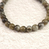 インドネシア産 イジェン水晶　 6mm玉ブレスレット 証明書付 9.8ｇ (ID:65700)