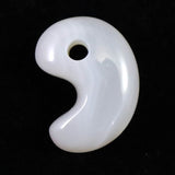 北海道 花石メノウ 瑪瑙 20mm勾玉 ディレクトリカード付 3.31g (ID:65707)