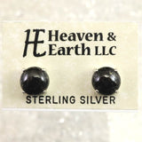 H&E社 ヌーマイト ニューマイト 8mmラウンド ピアス 証明書付 1.9g (ID:65720)