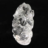 ヒマラヤ水晶 マニカラン産  35mm ガネーシャ彫刻置物　17ｇ (ID:65936)