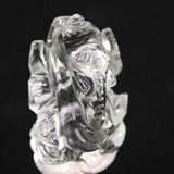 ヒマラヤ水晶 マニカラン産  35mm ガネーシャ彫刻置物　17ｇ (ID:65936)