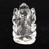 ヒマラヤ水晶 マニカラン産  35mm ガネーシャ彫刻置物　17ｇ (ID:65936)