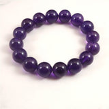 ウルグアイ産 アメジスト AAA 13m玉ブレスレット 51.5g (ID:66206)