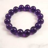 ウルグアイ産 アメジスト AAA 13m玉ブレスレット 51.5g (ID:66206)
