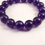 ウルグアイ産 アメジスト AAA 13m玉ブレスレット 51.5g (ID:66206)