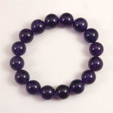 ウルグアイ産 アメジスト AAA 13m玉ブレスレット 51.5g (ID:66206)