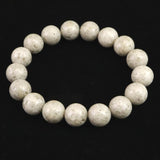 宮崎県産 二ニギ水晶　 12mm玉ブレスレット 証明書付 41.1g (ID:66209)