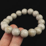 宮崎県産 二ニギ水晶　 12mm玉ブレスレット 証明書付 41.1g (ID:66209)